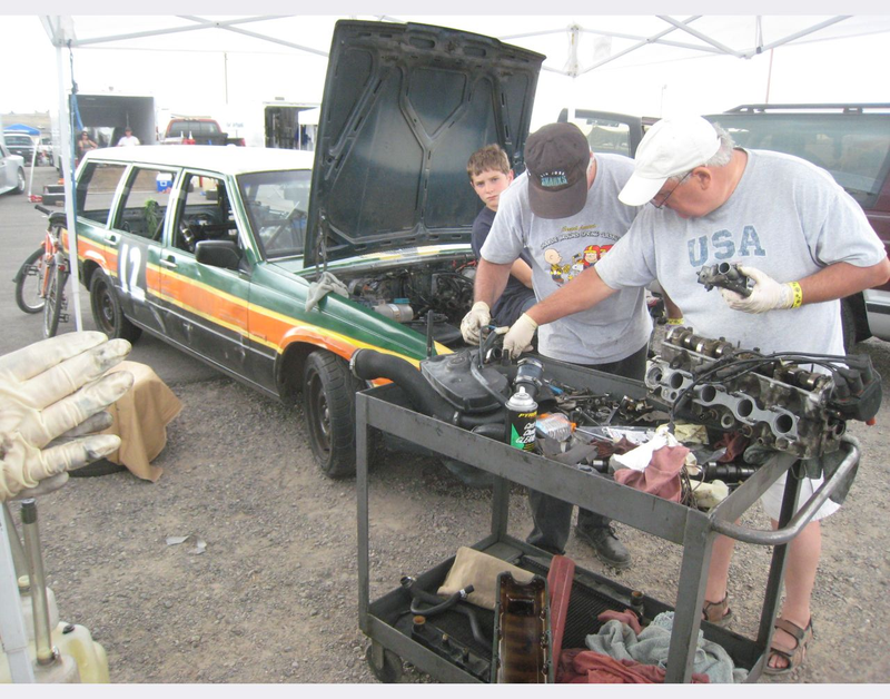 Illustration for article titled Brother, Can You Spare A Transmission? Broken Cars At The Goin' For Broken 24 Hours Of LeMons